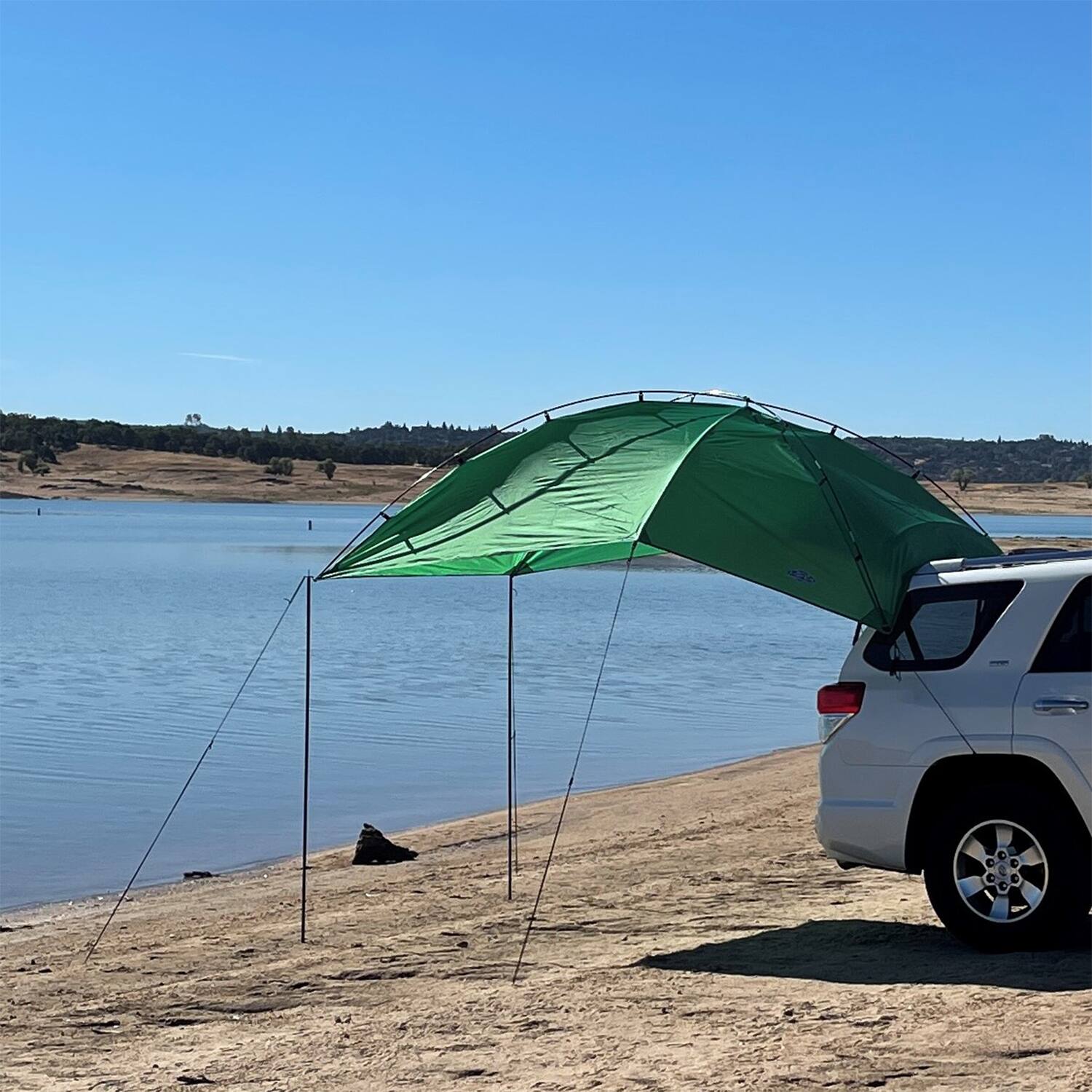 Alt View 2. Kamp-Rite - Kamp-Rite Outdoor Shade Camping Awning for SUV Sport Vehicle & Carry Bag, Green - Green.