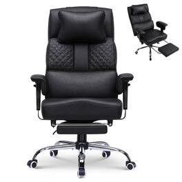 CloudRest Pro - Ergonomic High Back Executive Chair with Adjustable Armrests Big and Tall Gaming Chair with Lumbar Support - Black