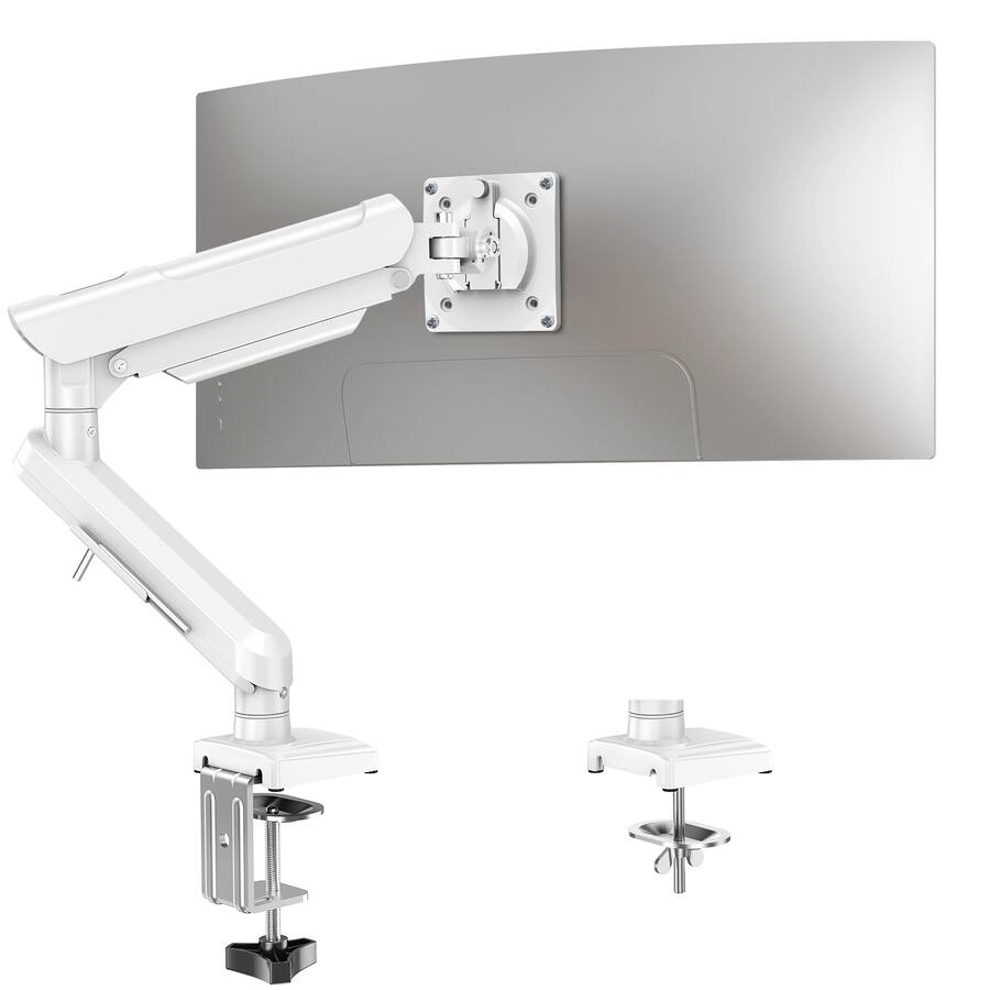 Base Assembly For Monitor Cedar Assembly Dual Monitor Desk Mount Adjustable Gas Spring Arm ...