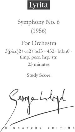 PopMarket - George Lloyd - Symphony No. 6 - Study Score - Multicolor