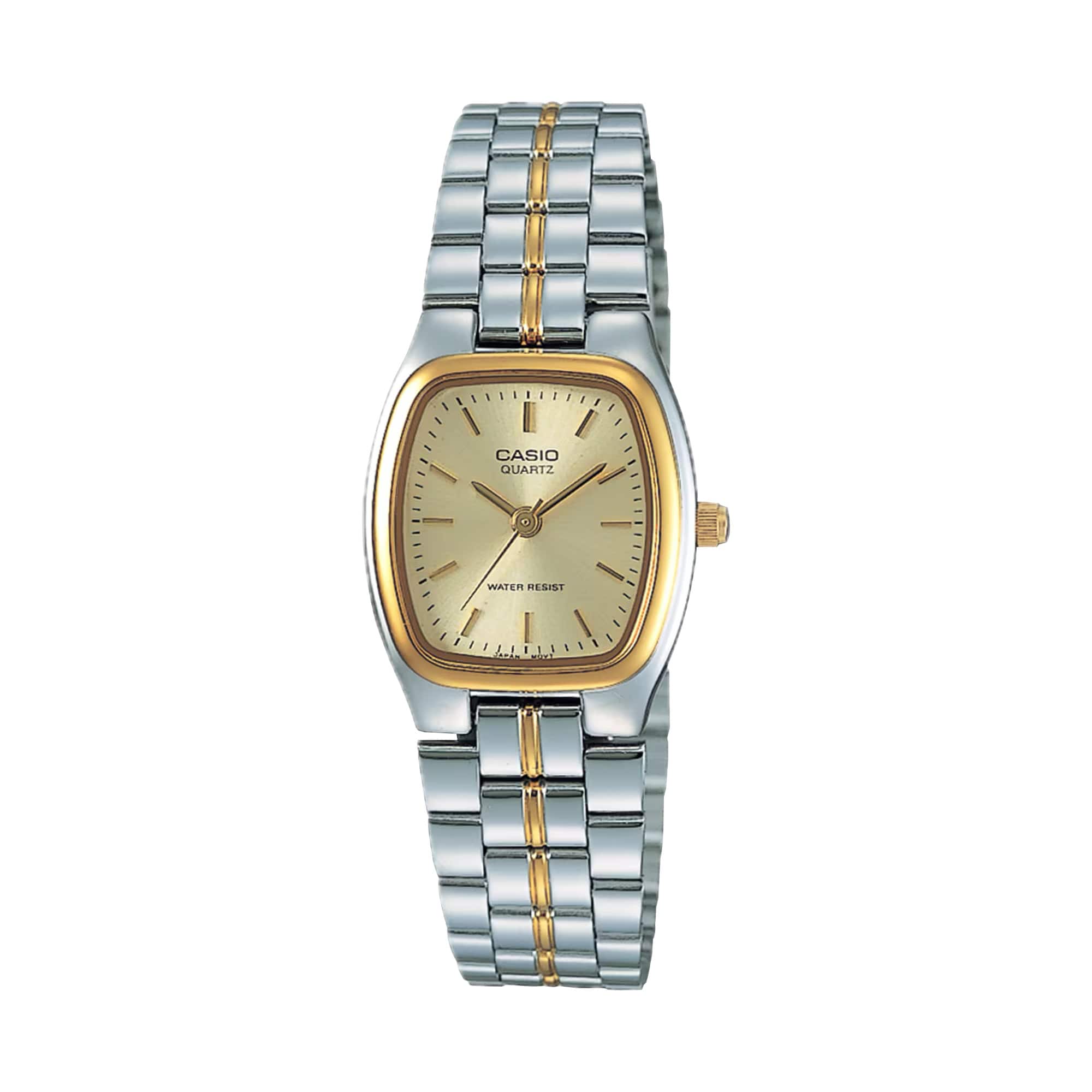 Casio - Women’s Dial Two-Tone Stainless Steel Watch - Casio LTP‑1169G‑9A - Gold