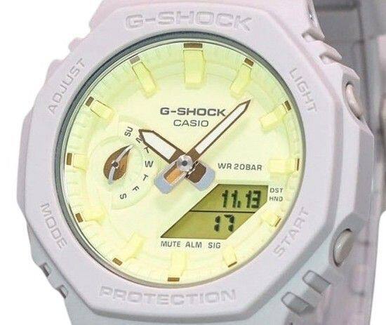 G-SHOCK ADJUST G-SHOCK LIGHT CASIO SU V E W WR 20BAR : S F T 11.13 HND DST MODE 17 START MUTE ALM SIG PROTECTION