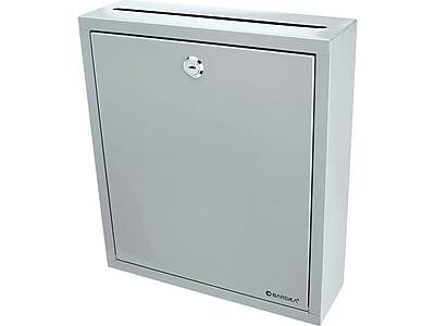 Alt View 1. Barska - Barska Steel Box Safe with Key Lock, 0.3 cu. ft. (CB12712) - Gray.