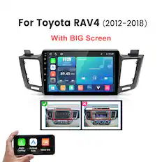 For Toyota RAV4 (2012-2018) With BIG Screen
- NO
11:29 Wednesday 04-03-2026
Bluetooth
11:29
I wonder how
89.45 MHz
FM1
X
of
-
-
1 -
St.7we
Apple Android Mirror link CarPlay Auto