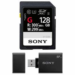 Sony - 128GB UHS-II Tough G-Series SD Card with MRW-S1 SD UHS-II USB Reader/Writer