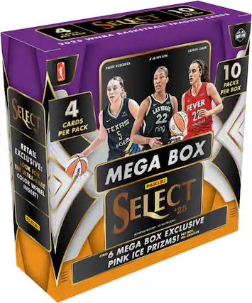 10 A CARDS SELECT TRADING - WNBA BASKETBALL 2025 CAITLIN CLARK A'JA WILSON PAIGE BUECKERS 10 PACKS PER BOX 4 LAS VEGAS FEVER SELECT '28 PER CARDS PACK TEXAS 22 ring 22 Sieeforce 5 Po30 GEM RETAIL BOX EXCLUSIVE: THE LOOK MEGA FOR COLOR ULTRA-RARE PAMINI INSERTI PAXIXI SELECT AF PUROHESE MEOTSSEY MT PDK EXCLUSIVE '25 PER AVERAGE BOX BOX ON MEGA ICE PRIZMS! FIND 6 PINK