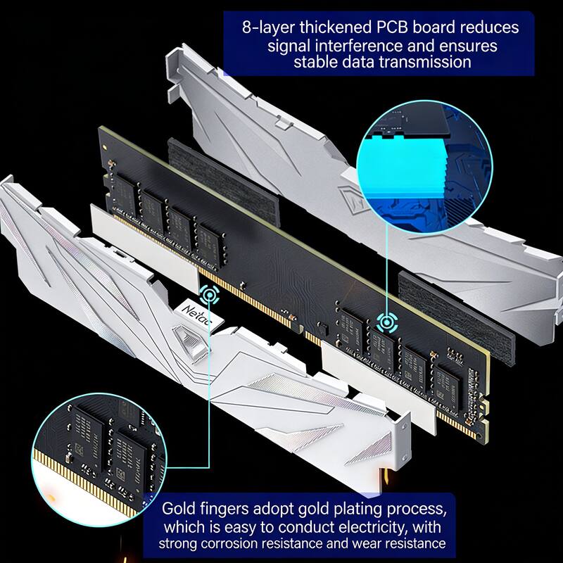 8-layer thickened PCB board reduces signal interference and ensures stable data transmission

Gold fingers adopt gold plating process, which is easy to conduct electricity, with strong corrosion resistance and wear resistance