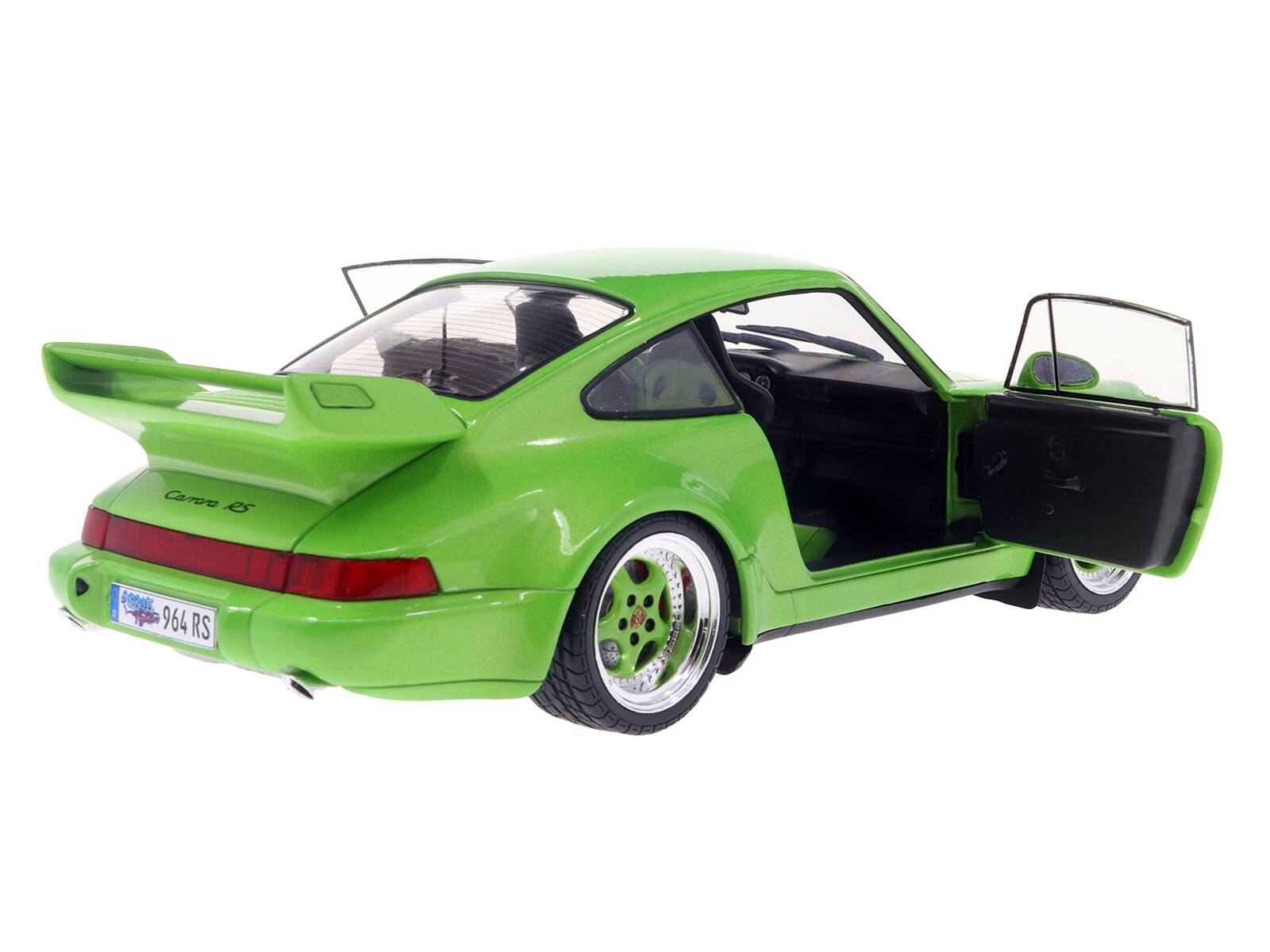 Alt View 4. Solido - 1990 Porsche 911 (964) Carrera RS "Streetfighter" Green Metallic 1/18 Diecast Model Car by Solido - Multicolor.