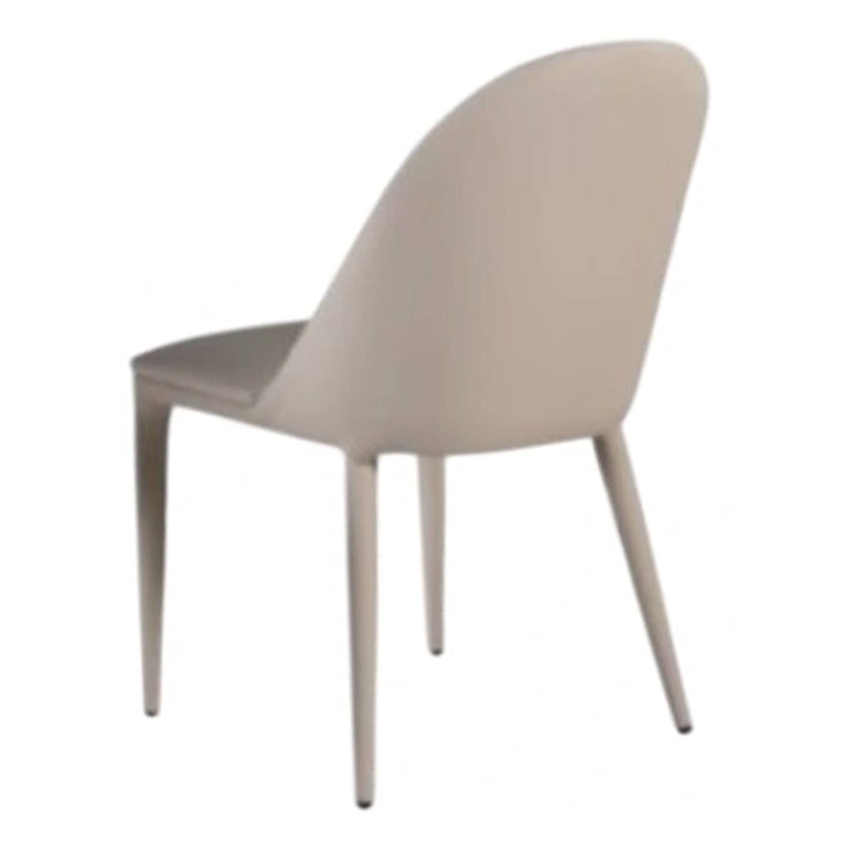 Alt View 1. Manhattan Lane - Envik Side Dining Chair Set of 2, Brown Metal, Faux Leather Foam Cushions - Brown.