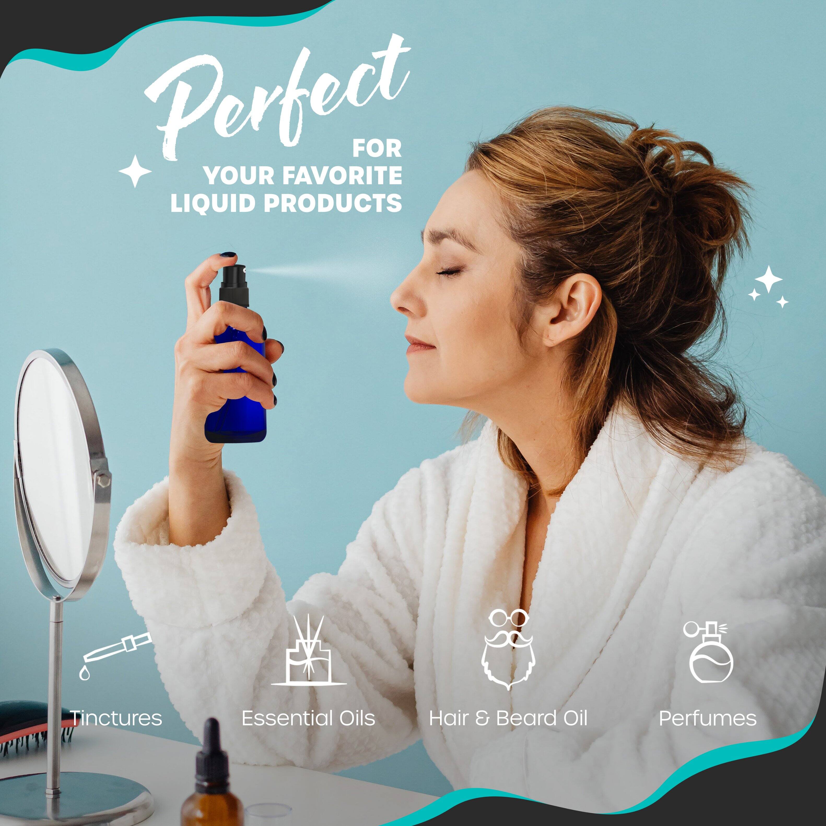 Perfect for your favorite liquid products - Tinctures, Essential Oils, Hair & Beard Oil, Perfumes