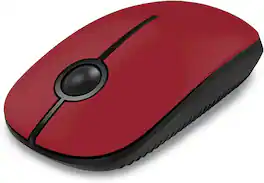 SEENDA - Wireless Mouse, 2.4G Slim Computer Laptop Mouse - Wireless - Red