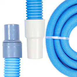 Swimline - HydroTools 36’ Premium Spiral Wound Pool Vacuum Hose with Swivel Cuff - Blue