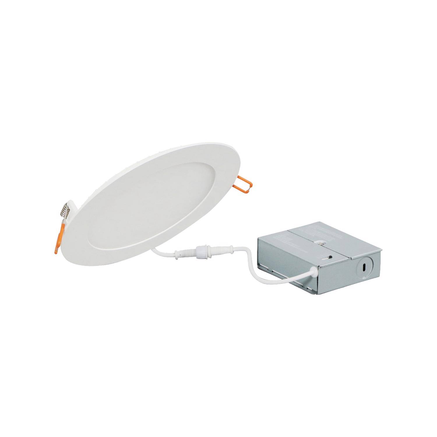 Angle. Sylvania - Sylvania TruWave White Disklight Retrofit Kit in. W LED Canless Recessed Downlight 16 W.