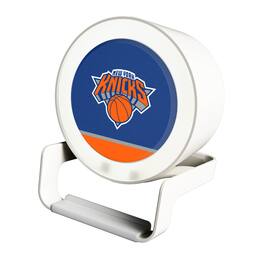 Keyscaper - New York Knicks Endzone Design Night Light Wireless Charger And Bluetooth Speaker - Multicolor