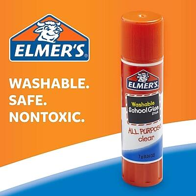 ELMER'S  
WASHABLE. SAFE. NONTOXIC.  

ELMER'S Washable School Glue Stick  
ALL PURPOSE clear  
7 g (0.24 Oz)