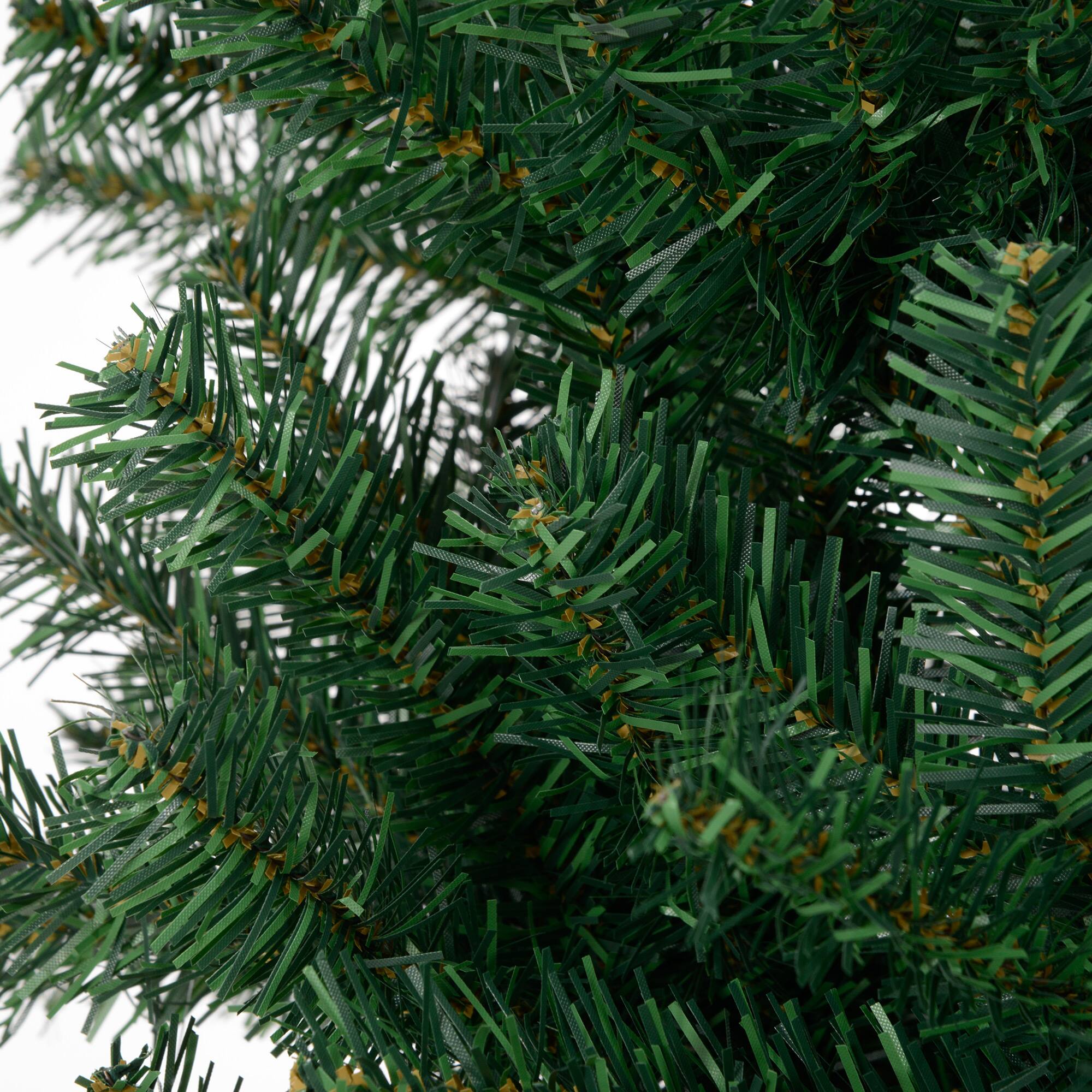 Alt View 8. Homcom - Tall Unlit Slim Fir Artificial Christmas Tree with Realistic Branches, and 1168 Tips - Green.