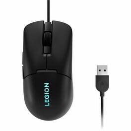 Lenovo - Legion M300s RGB Gaming Mouse Up to 8000 DPI, 220 IPS, 30g - Up to 20million lifespan Omron - Wired - Shadow Black