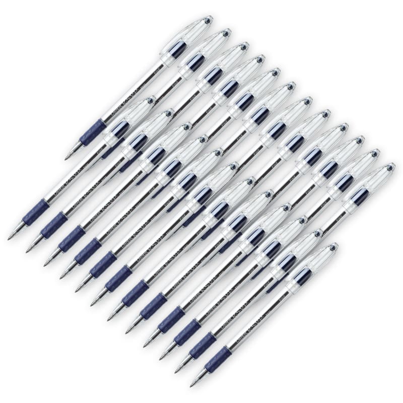 Pentel - R.S.V.P. Ballpoint Pen, Fine Point, Blue, Pack of 24