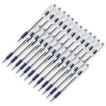 Front. Pentel - R.S.V.P. Ballpoint Pen, Fine Point, Blue, Pack of 24.