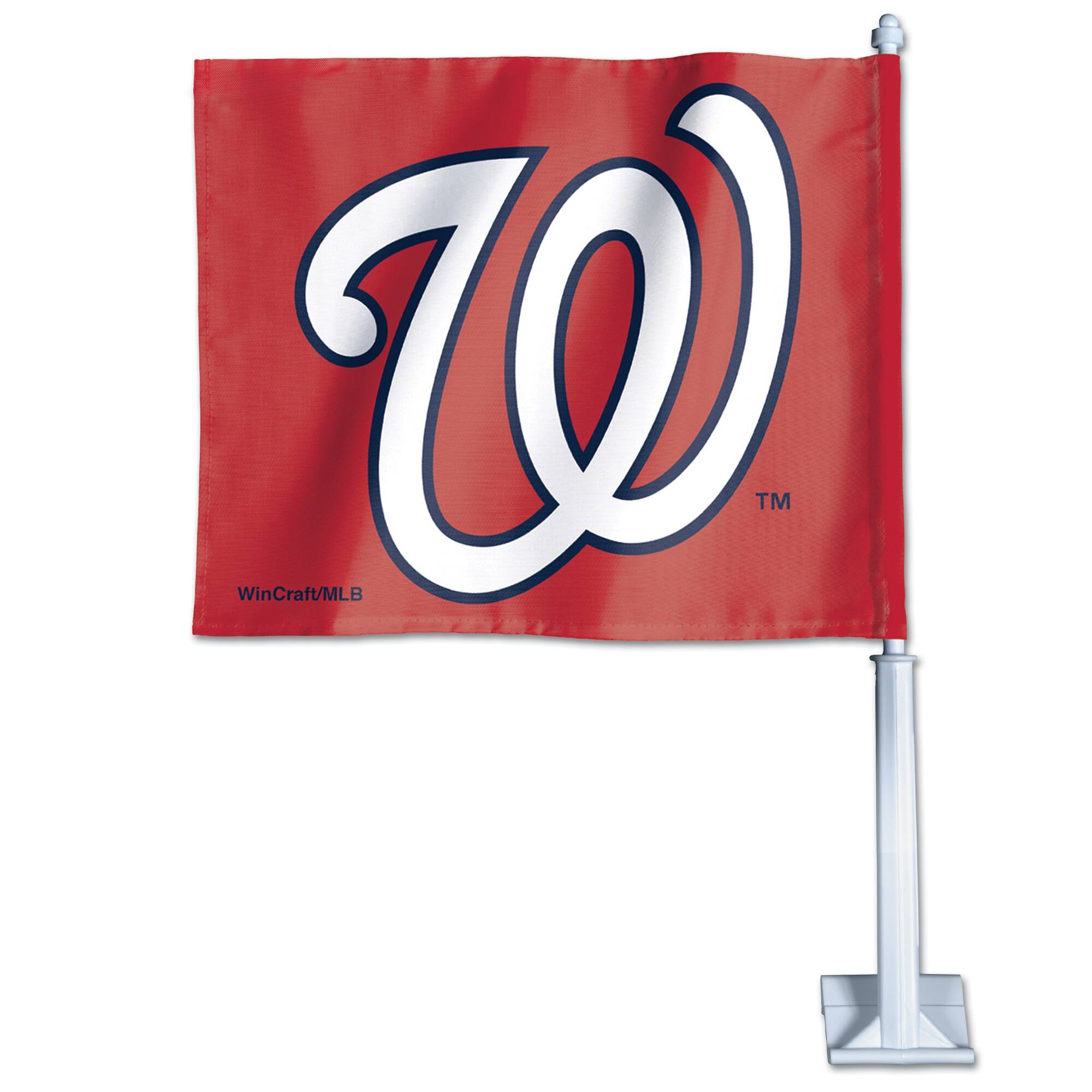 Alt View 1. WinCraft - Washington Nationals Double-Sided Car Flag - Multicolor.
