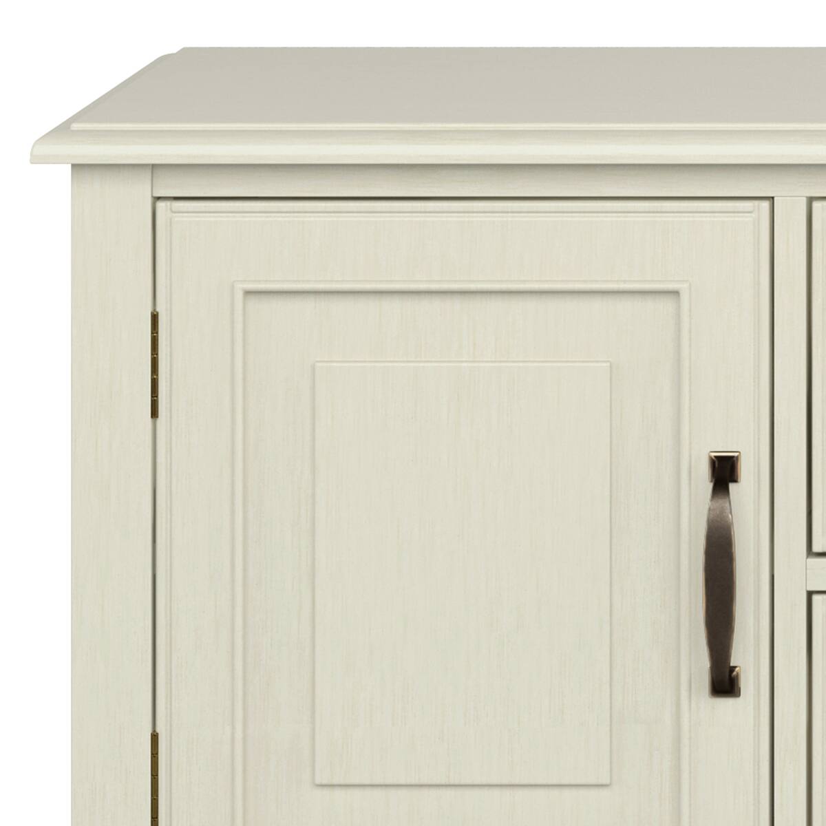 Alt View 35. Simpli Home - Connaught 72 inch Wide TV Stand - Antique White.