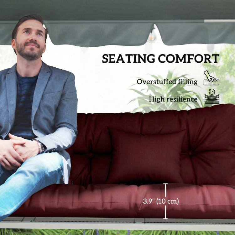 SEATING COMFORT  
Overstuffed filling  
High resilience  
3.9" (10 cm)