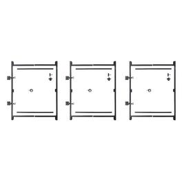 Adjust-A-Gate - Steel Frame Gate Building Kit, 36"-60" Wide Up To 7' High (3 Pack) - Black