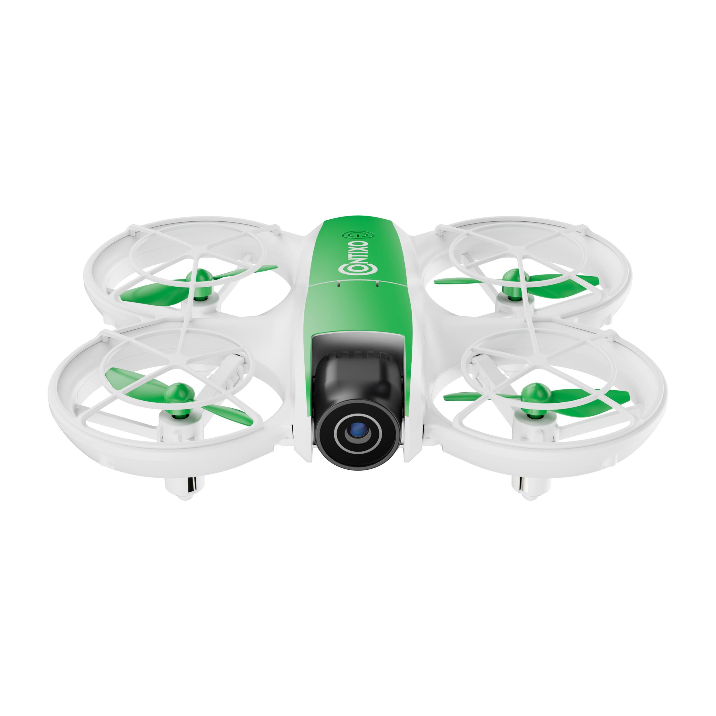 Angle. Contixo - F15 Astro Mini Drone with 2.4" Screen Remote Control 720P HD Camera, Hover, Stunts, 2 Batteries - Green.