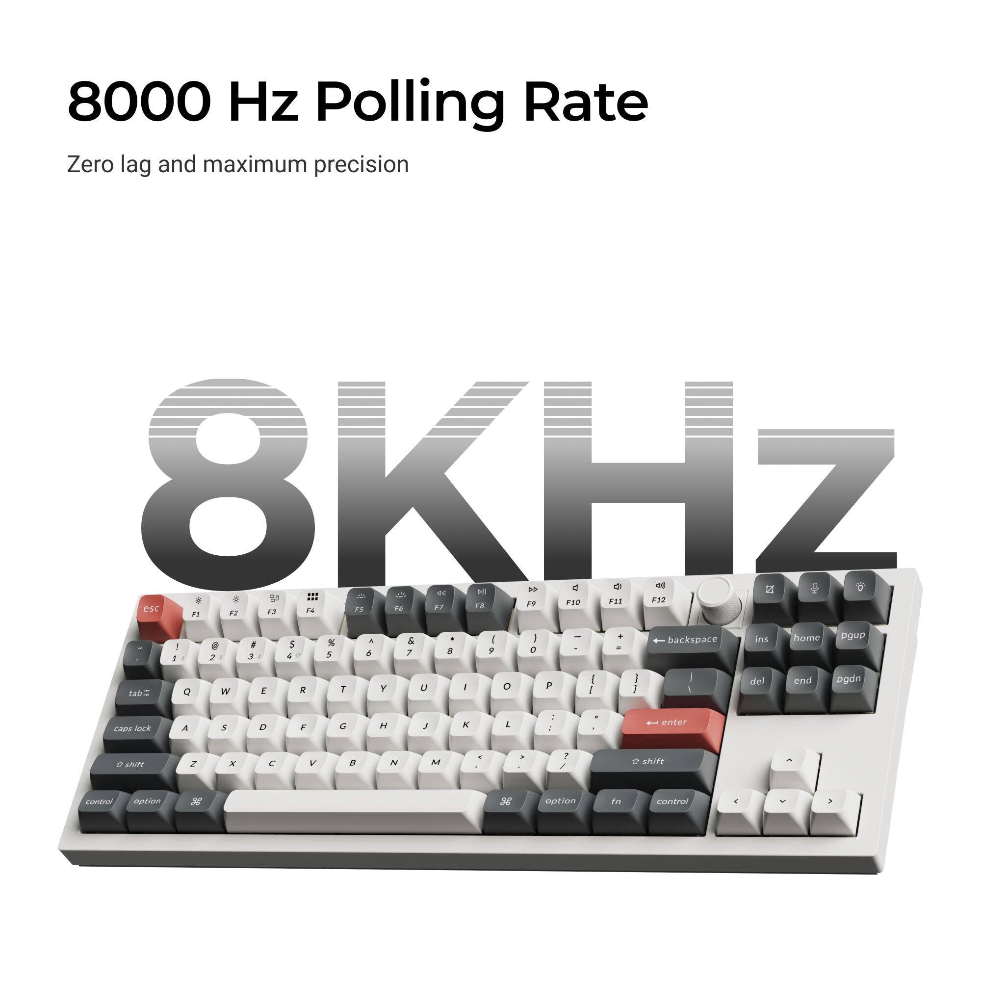 8000 Hz Polling Rate  
Zero lag and maximum precision  

OKU 8KHZ  

F10 F11 F12 F8 FF esc F6 F7 F3 F4 F5 F1 F3 I + home pgup % - & 1 backspace ins ! @ # $ 0 2 $ 7 6 P 2 3 4 5 1  
tab  
Q W E R T y U I 0 P I / J 1 | I del end pgdn caps lock A $ D F G H / K ! : : enter shift Z x V N M . in ? / 0 shift control option H option fn control -