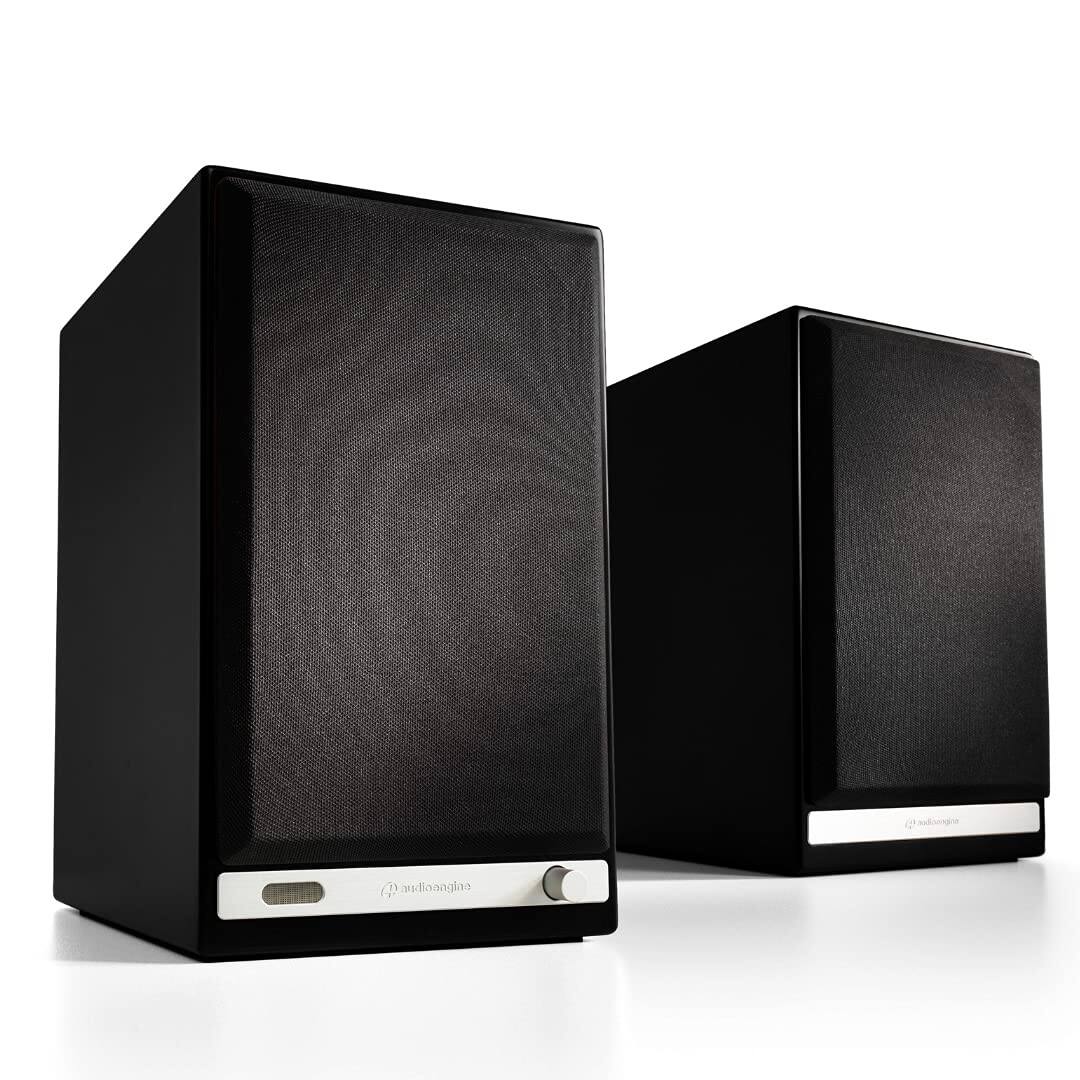 Left. Audioengine - HD6 Home Music System w/ Bluetooth aptX-HD - Black.