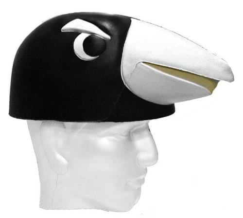 Front. NHL - NHL Pittsburg Penguins Mascot Foamhead - Black.