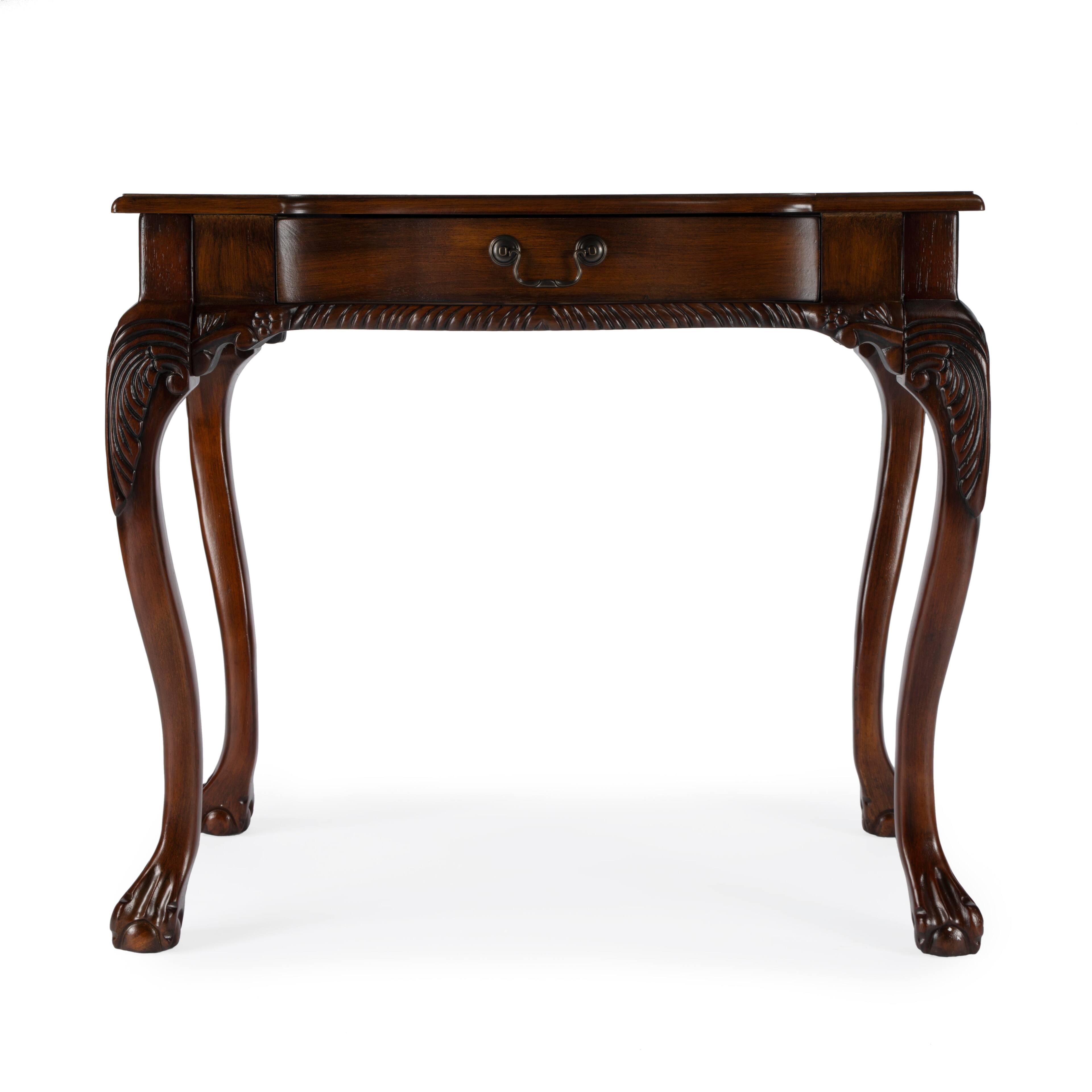Alt View 3. Butler Specialty - Dupree 35 in. W Rectangular Wood 1 Drawer Traditional Writing Desk - Dark Brown.