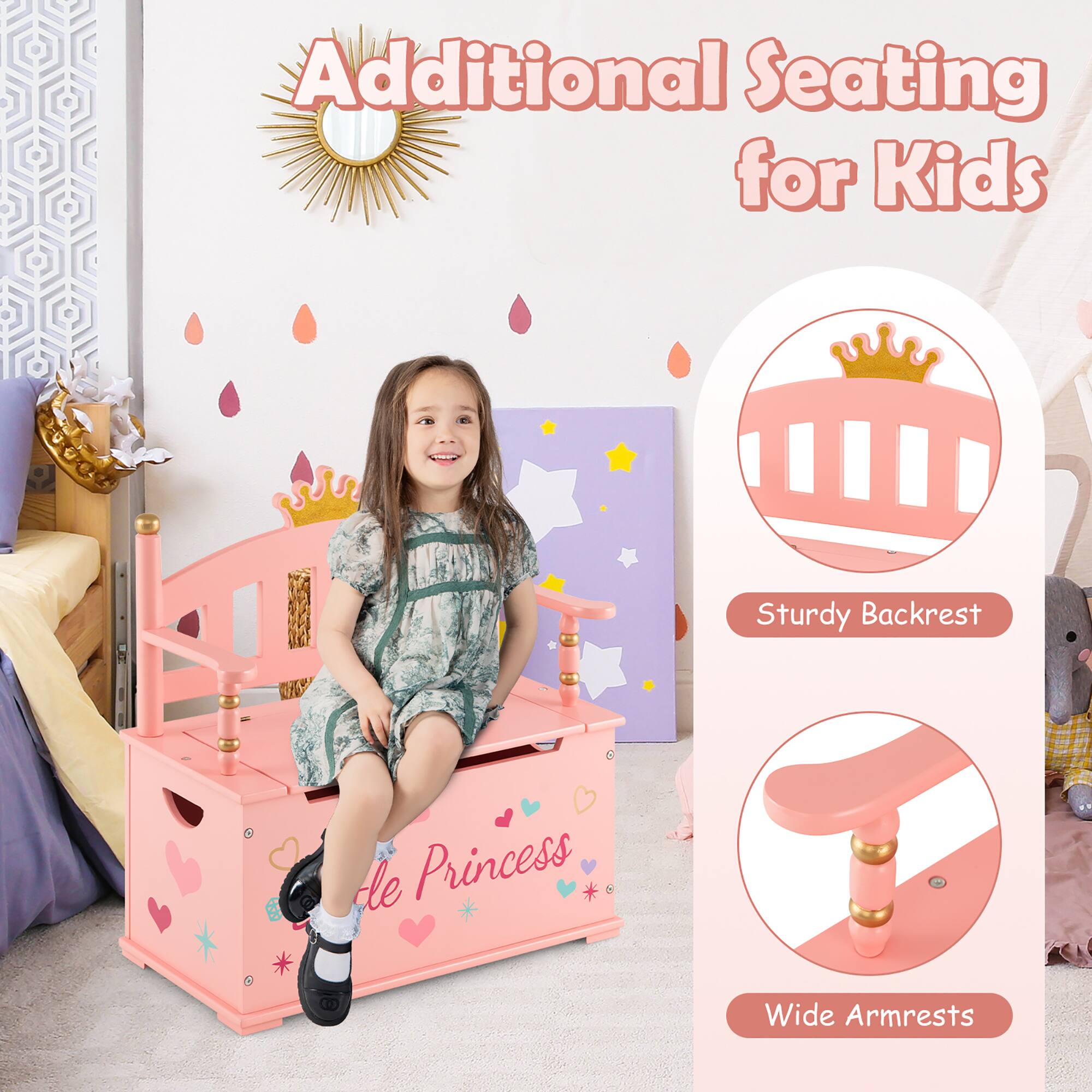 Additional Seating for Kids

Sturdy Backrest

Wide Armrests