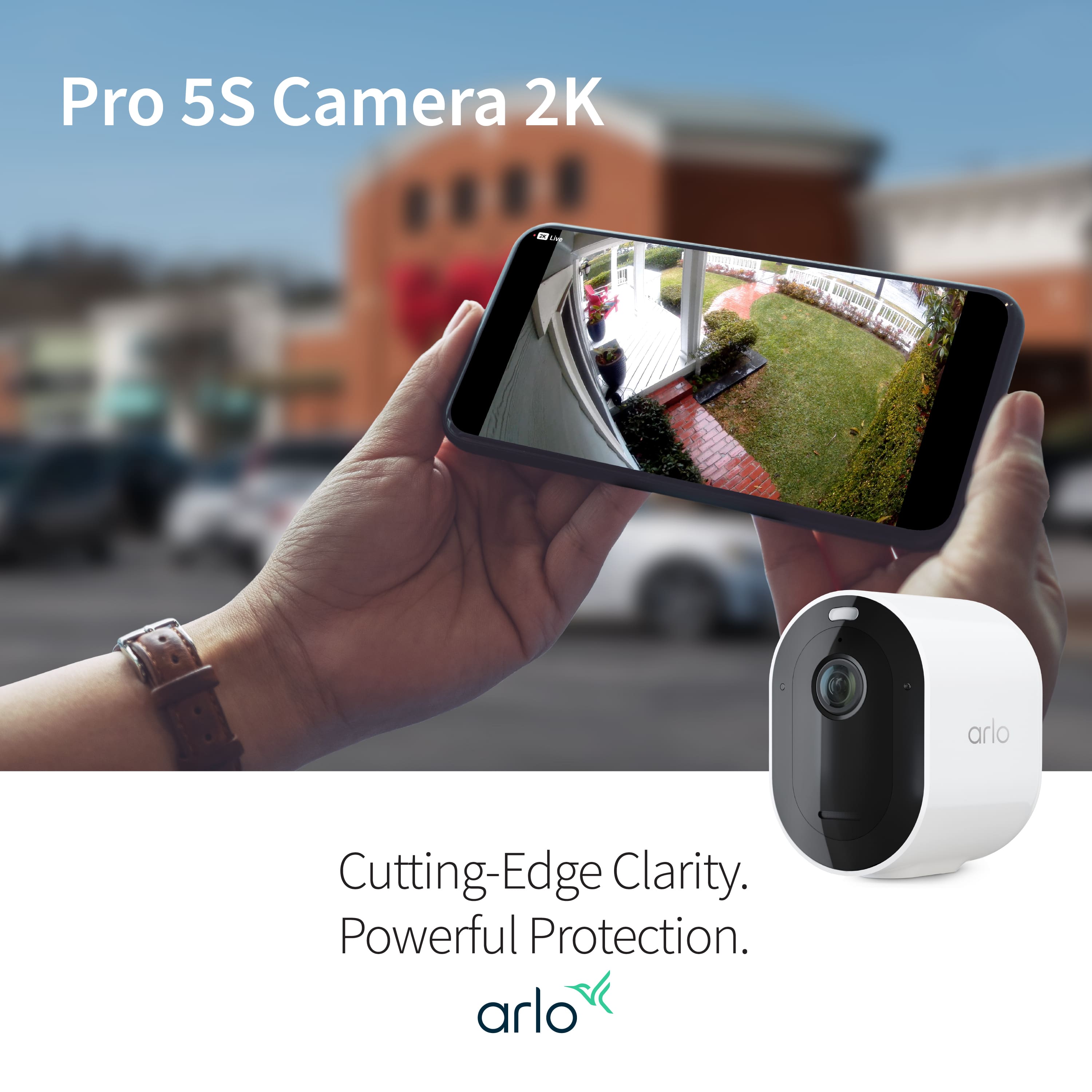 Pro 5S Camera 2K C VLUR arlo Cutting-Edge Clarity. Powerful Protection.
