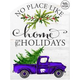 Jardine - Kansas State Wildcats 16'' x 22'' Holiday Marquee Sign - White