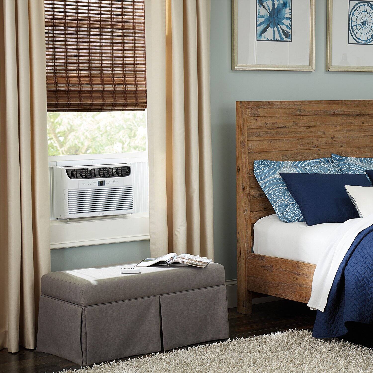 Alt View 24. Frigidaire - Frigidaire 115V 6,000 BTU 250 Sq. Ft. Smart Window Air Conditioner - White.