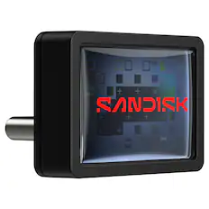 Front. SANDISK - Extreme Fit 512GB USB-C Flash Drive - black.