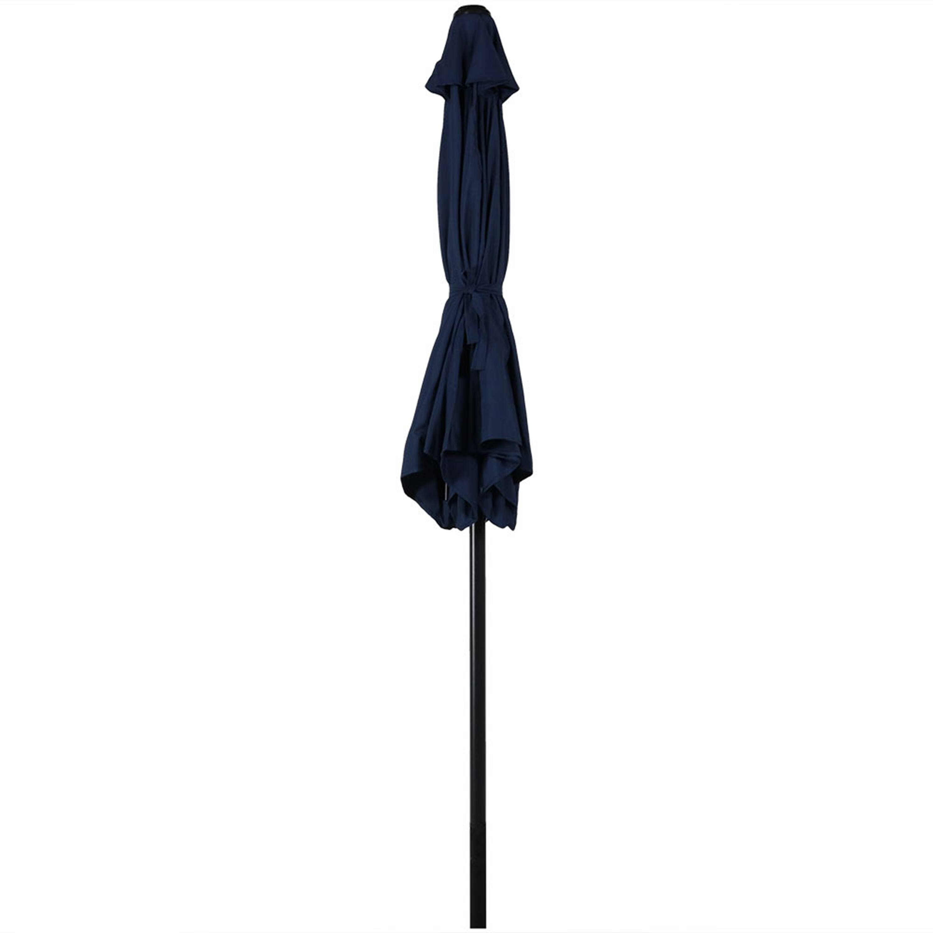 Alt View 10. Sunnydaze - 7.5 ft Aluminum Patio Umbrella with Tilt and Crank - Blue.