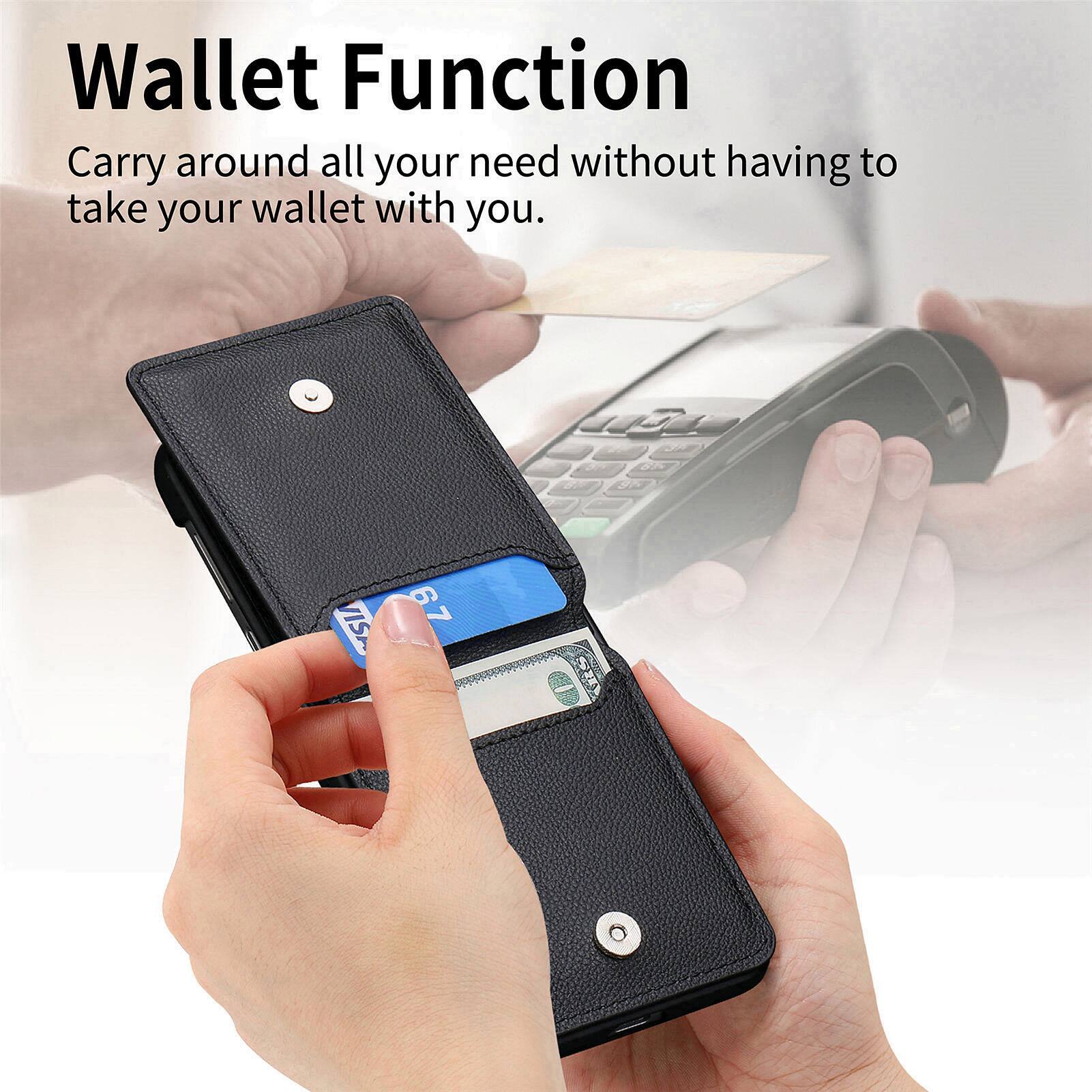 Wallet Function  
Carry around all your need without having to take your wallet with you.