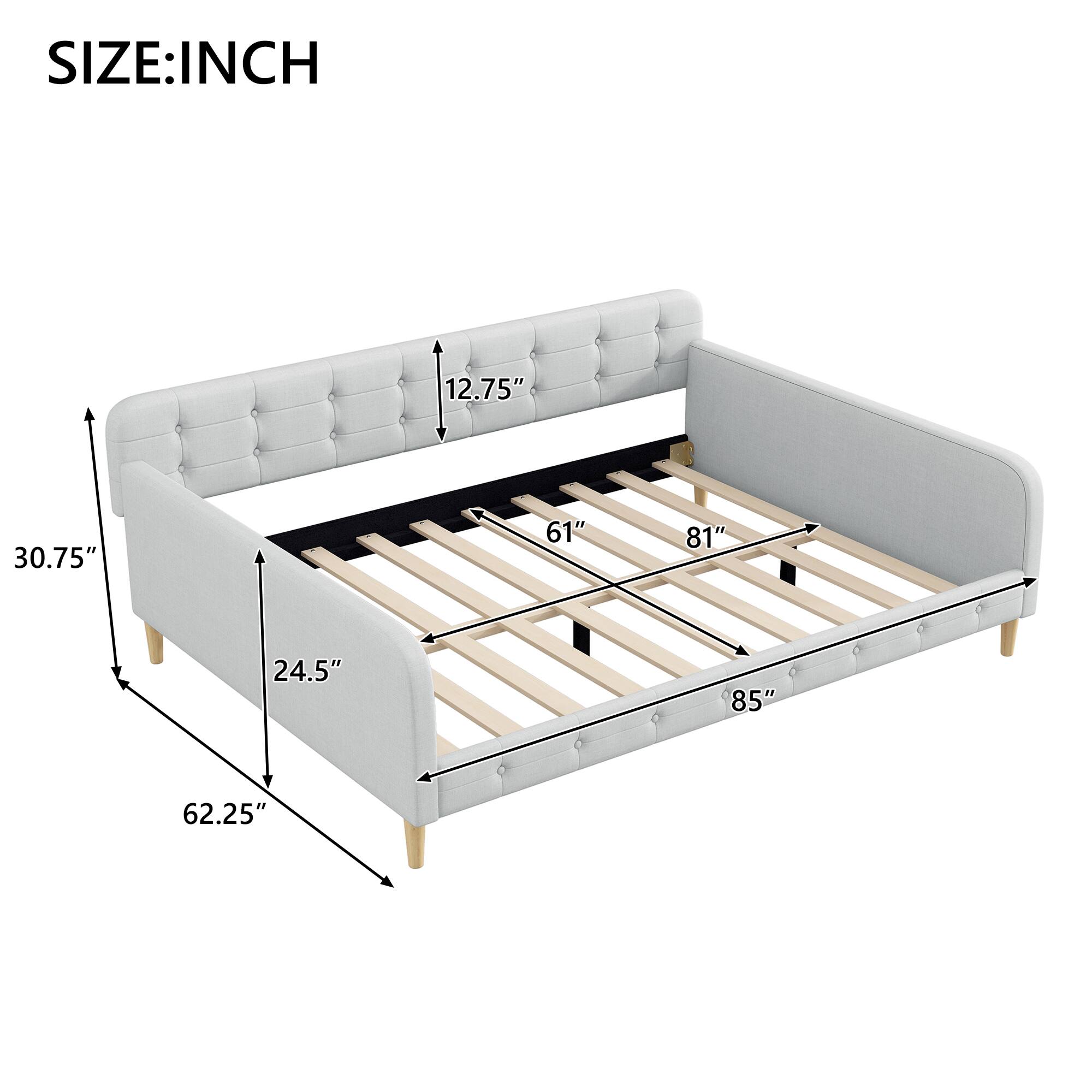 SIZE: INCH  
12.75" 30.75" 61" 81" 24.5" 85" 62.25"