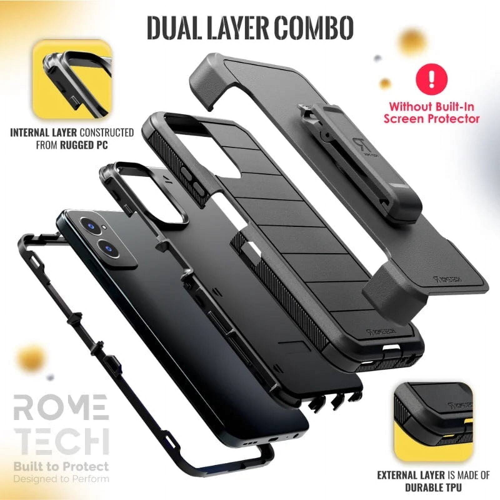DUAL LAYER COMBO

INTERNAL LAYER CONSTRUCTED FROM RUGGED PC

EXTERNAL LAYER IS MADE OF DURABLE TPU

Without Built-In Screen Protector

ROME TECH
Built to Protect
Designed to Perform