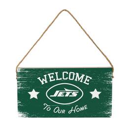 Evergreen Enterprises - 6" x 11" Welcome Home Wood Wall Sign with Rope Hanger - Multicolor