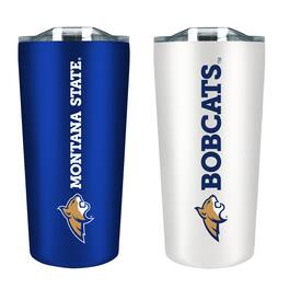 The Fanatic Group - Montana State Bobcats 18oz. Soft Touch Tumbler Two-Piece Set - Multicolor