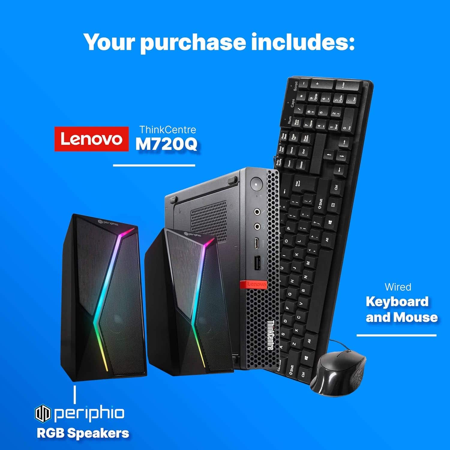 Lenovo Refurbished Excellent ThinkCentre M720Q Micro Computer Hexa