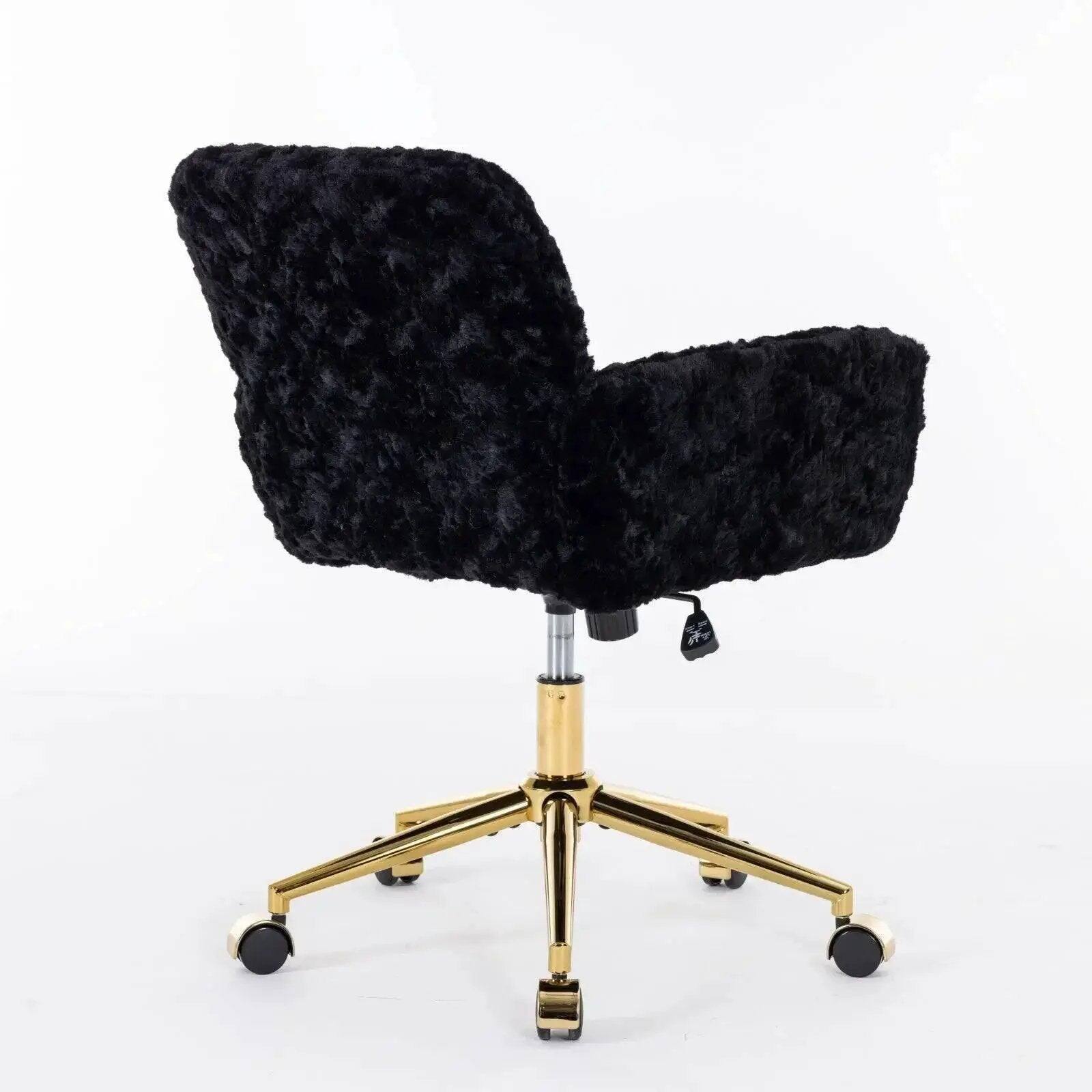 Platinum Level Upholstered Office Chair with Adjustable Swivel Gold ...