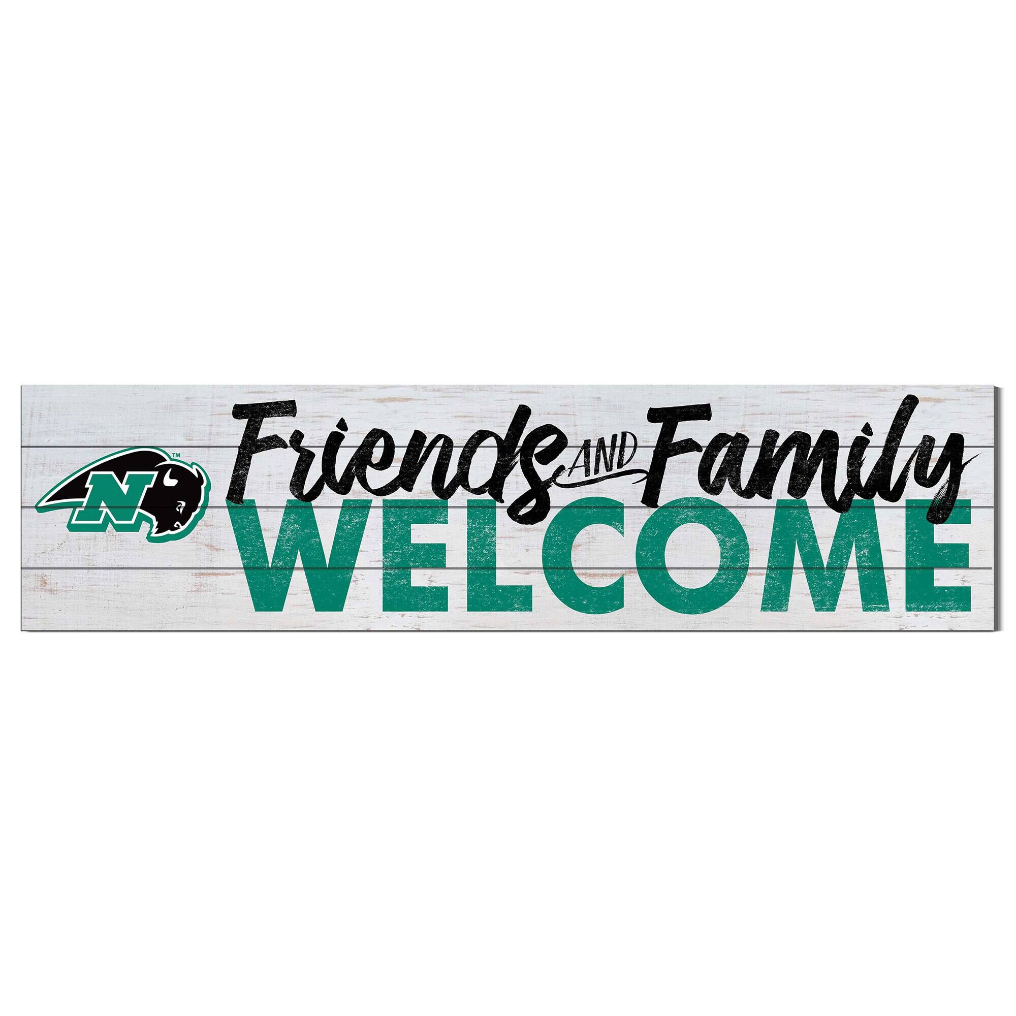 Nichols College Bison 10" x 40" Friends & Family Welcome Sign