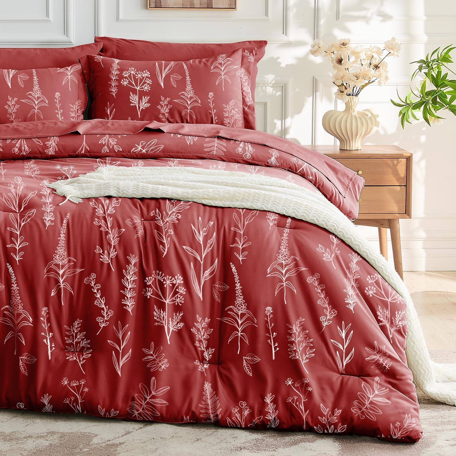 Terracotta Leaves-King(102"x 90")