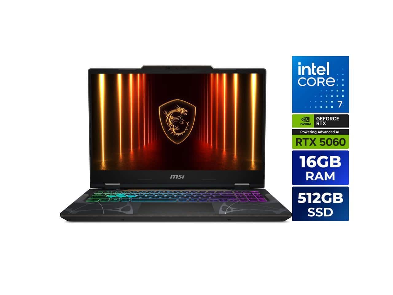 MSI - Cyborg15 - 15.6" RTX 5060 - Core 7-240H - 16GB - 512GB SSD - 144Hz IPS - Gaming Laptop