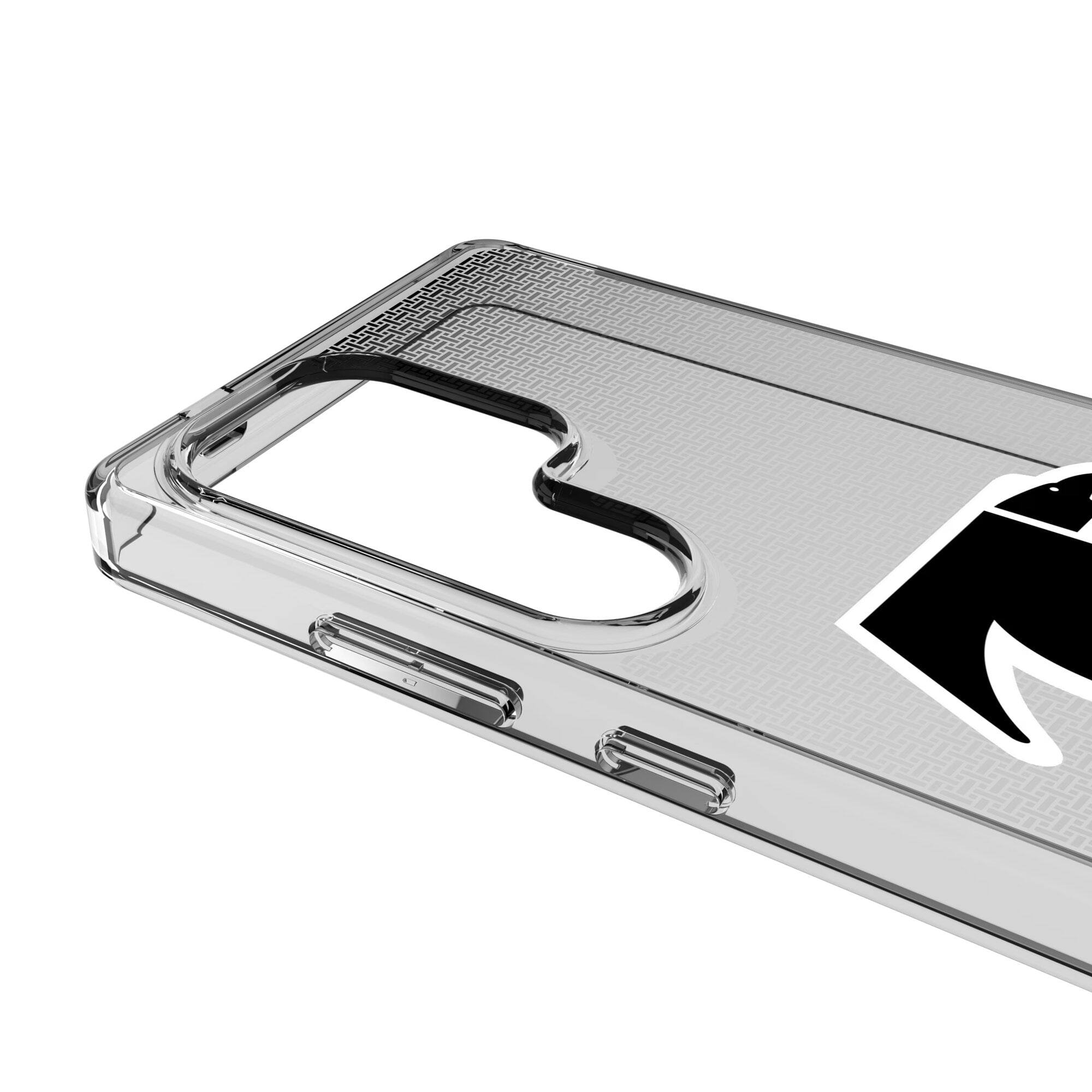 Alt View 2. Keyscaper - Atlanta Falcons Linen Logo Galaxy Clear Case - S25 Ultra - Multicolor.