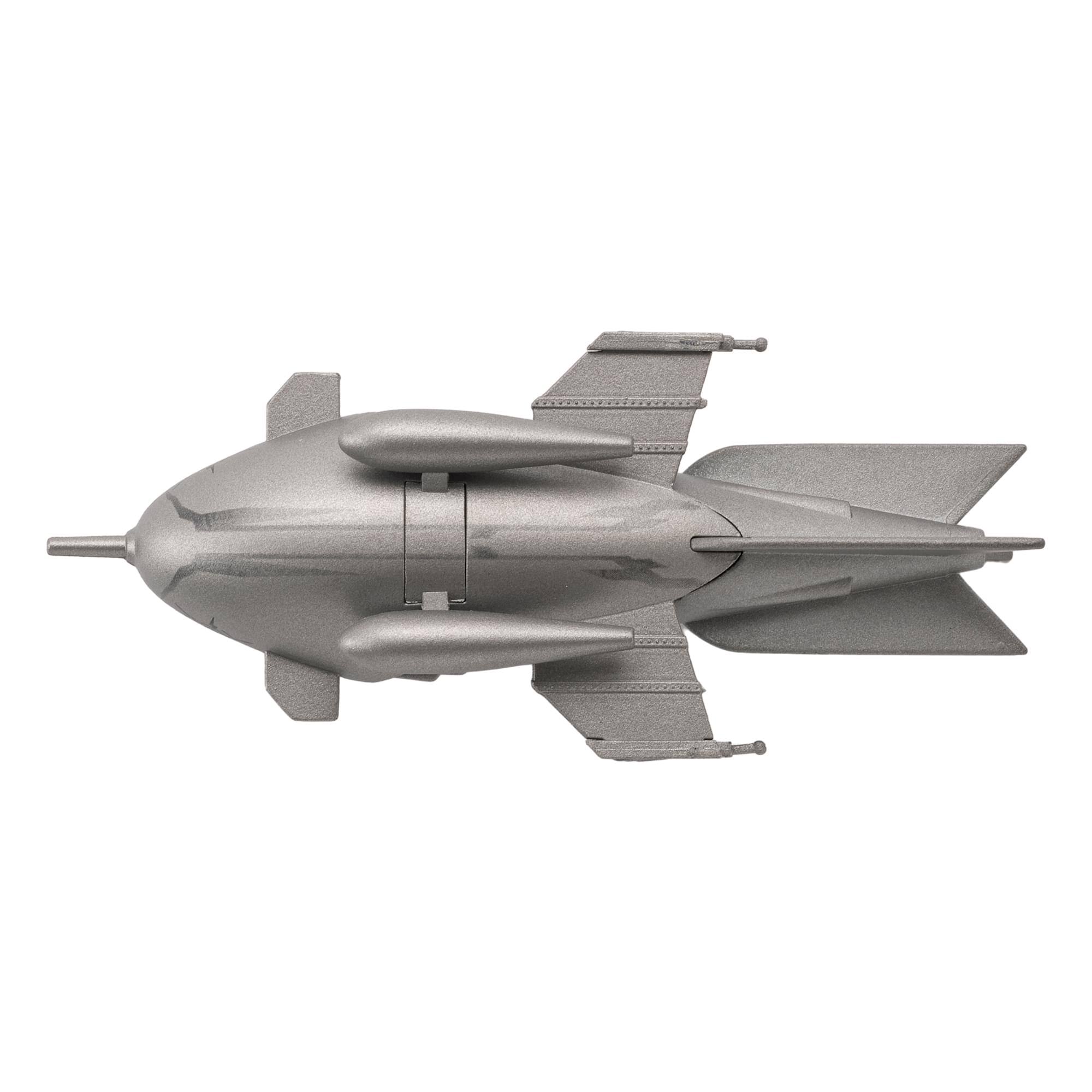 Alt View 4. Eaglemoss - Eaglemoss Star Trek Starship Replica | Captain Protons Rocket Ship - Grey.